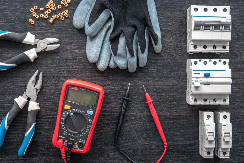 electrical tester with other electrical supplies