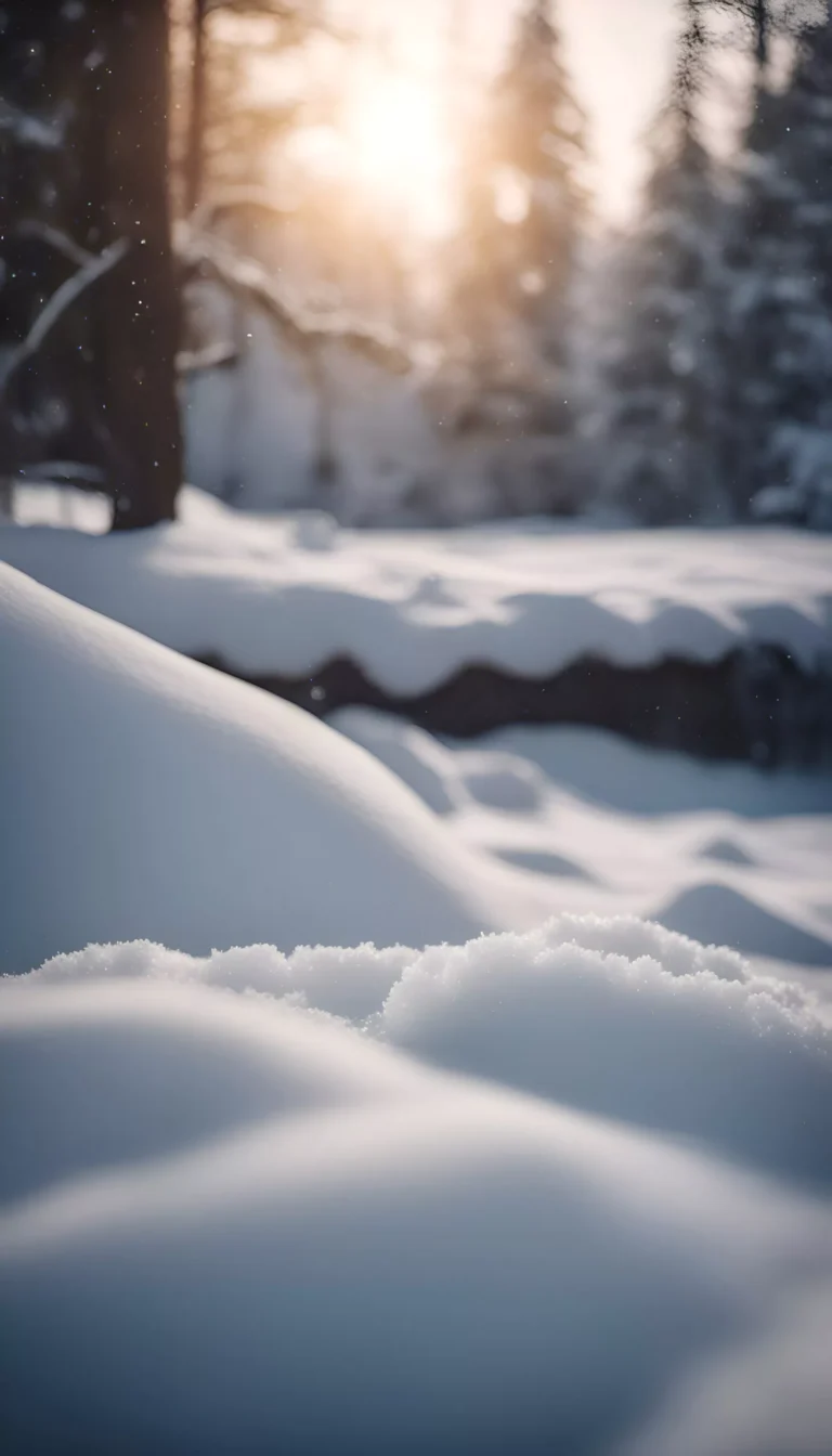 snowy forset landscape