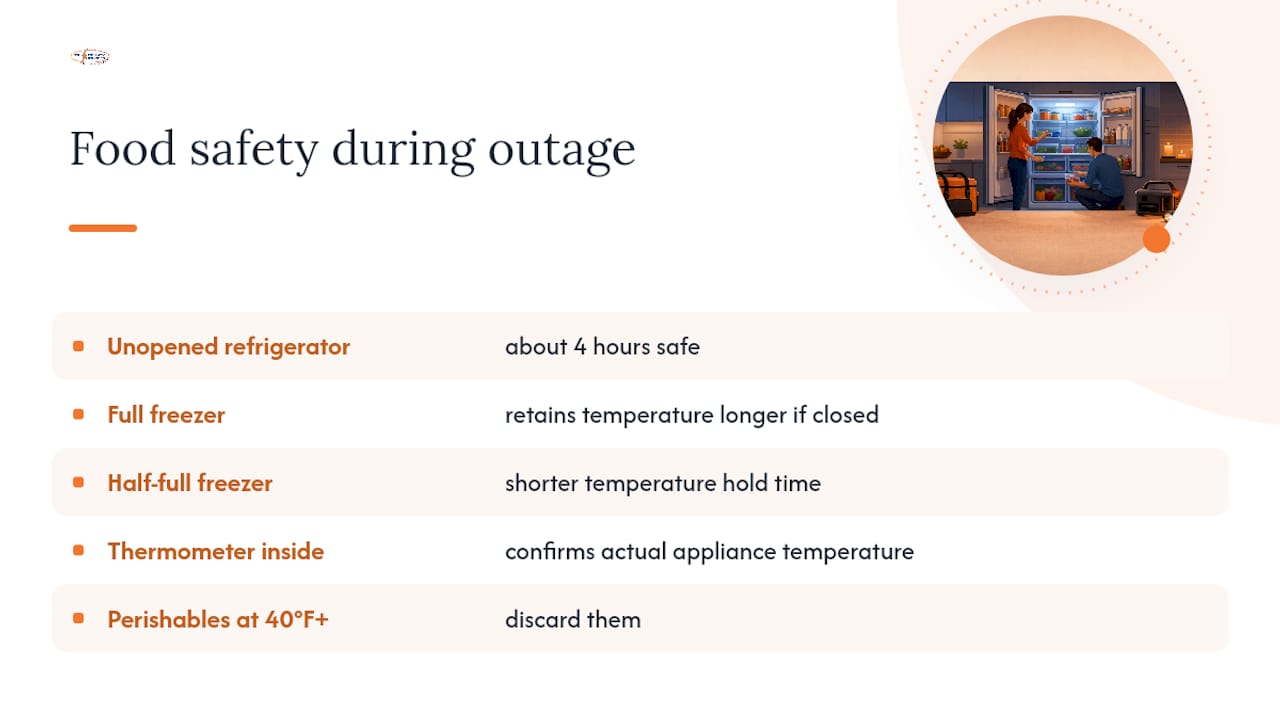 Food safety time and temperature guidance