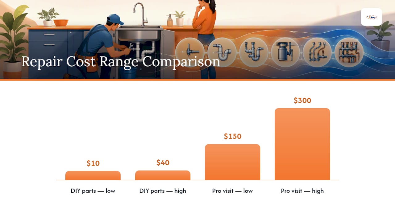Comparison of DIY and professional leak costs