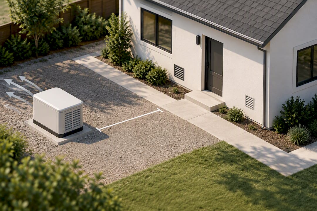 Safe generator distance from house openings