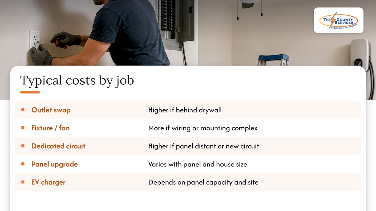 Typical Cost Ranges by Job — overview diagram