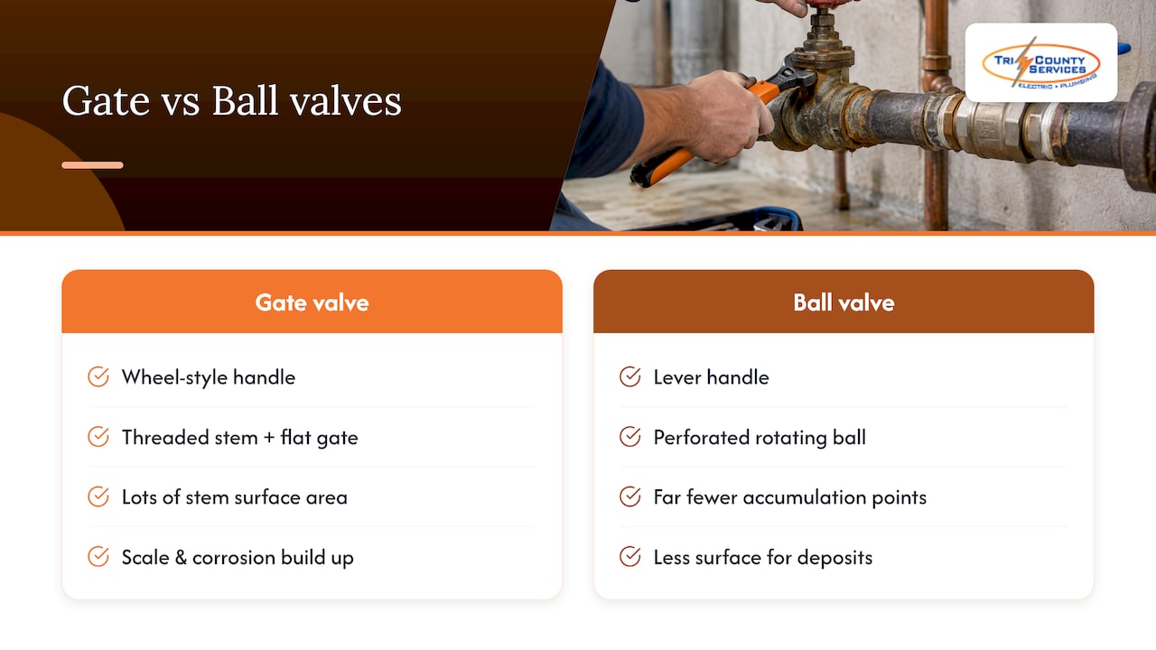Gate and ball valve mechanism comparison