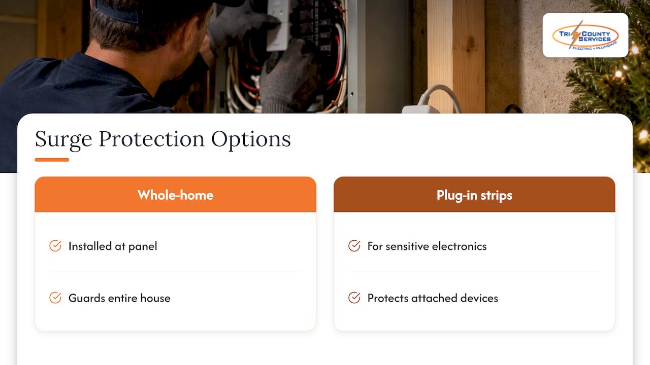 Whole-home surge protection versus plug-in strips